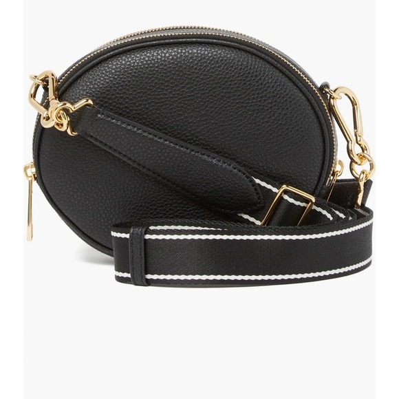 Marc Jacobs Black Pebbled Leather Crossbody Bag versatile 2 compartment - Picture 3 of 9